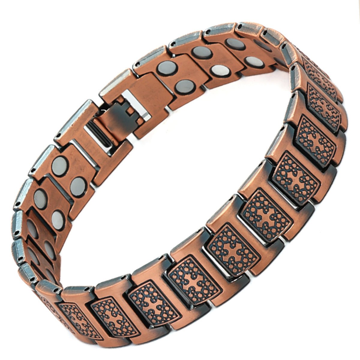 Vintage Creative Full Magnetic Metal Bracelet – Unisex Cross Design - STAR8S