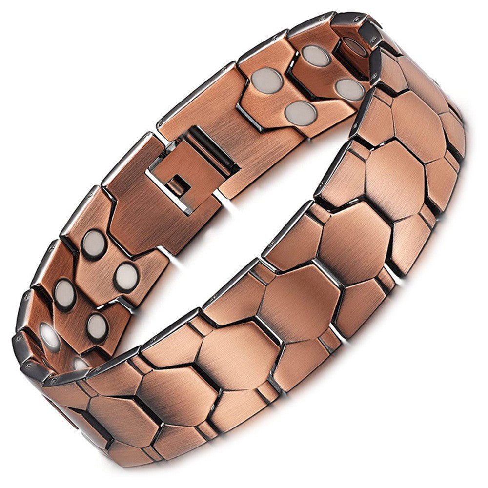 Vintage Creative Full Magnetic Metal Bracelet – Unisex Cross Design - STAR8S