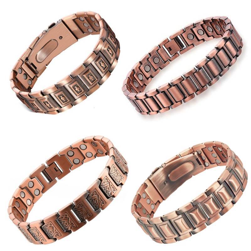 Vintage Creative Full Magnetic Metal Bracelet – Unisex Cross Design - STAR8S