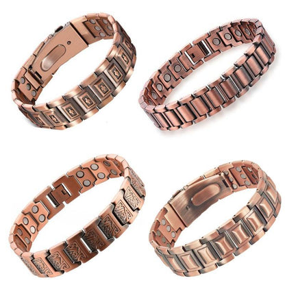Vintage Creative Full Magnetic Metal Bracelet – Unisex Cross Design - STAR8S