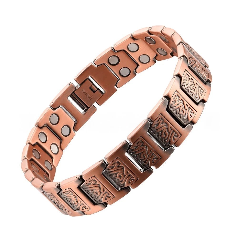 Vintage Creative Full Magnetic Metal Bracelet – Unisex Cross Design - STAR8S
