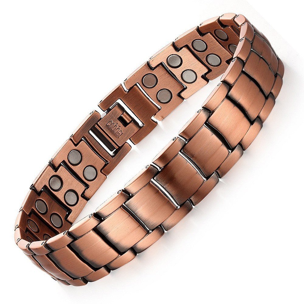 Vintage Creative Full Magnetic Metal Bracelet – Unisex Cross Design - STAR8S