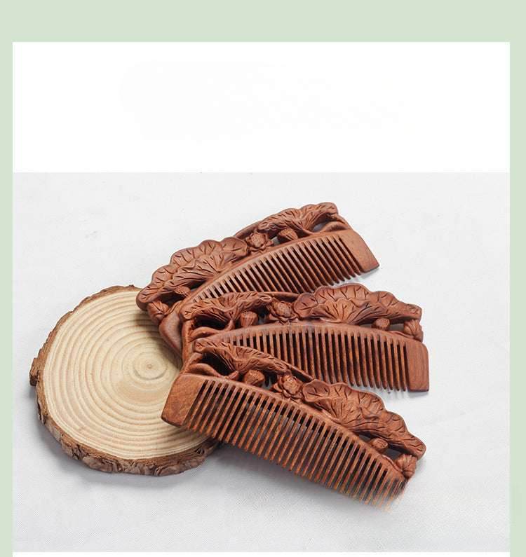 vintage red sandalwood comb perfect for long hair home massage gifting - star8s