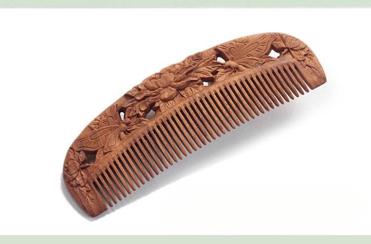vintage sandalwood carved tassel comb perfect gift for girlfriend’s birthday - star8s
