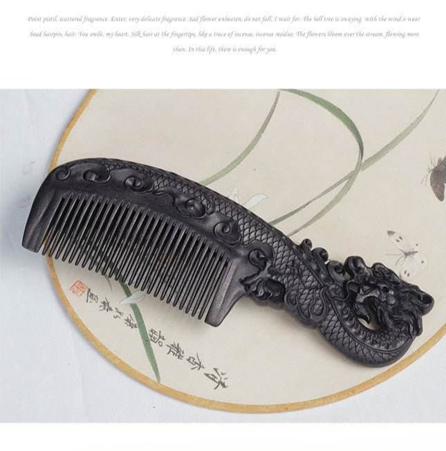 vintage sink bao carved wood comb home massage comb perfect for gifting - star8s