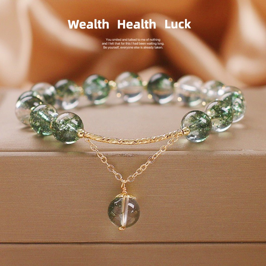 Wealth Health Luck Chorite - Crystals Bracelet - Female Bracelet Gift for Classmates & Girlfriends | Perfect for Holiday & Graduation - STAR8S