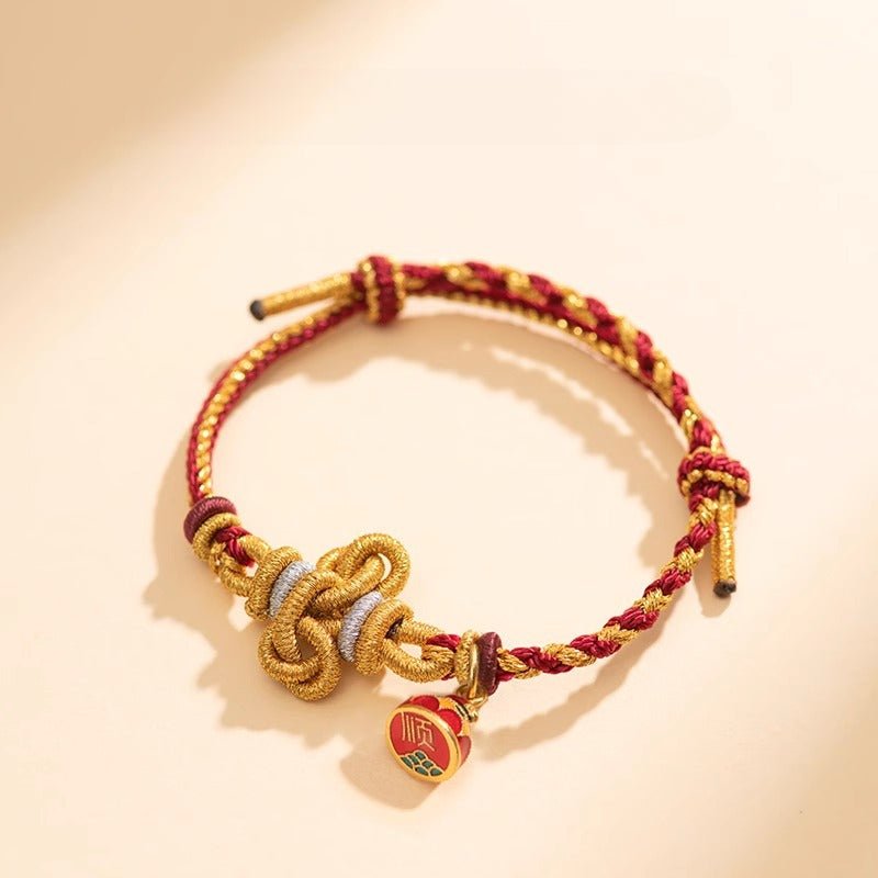 wenchang knot red string bracelet for men – lucky koi fish charm for exam success & good luck - star8s