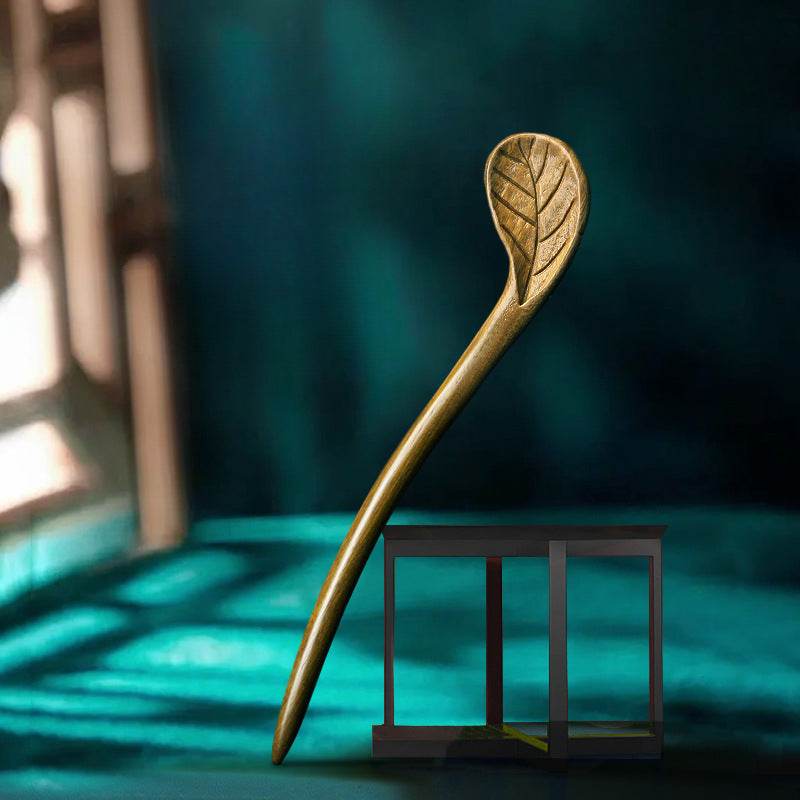 wooden vintage hand carved hairpin premium accessory for bun styling - star8s