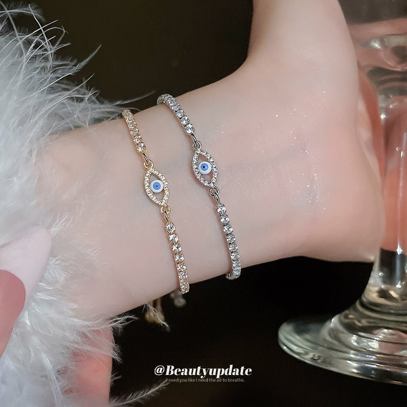Zircon Bracelet - Luxury Oval Eye Design, High - Quality Zircon, Adjustable Elegant Handpiece - STAR8S