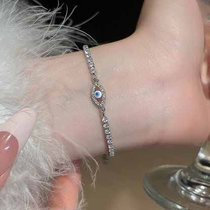 Zircon Bracelet - Luxury Oval Eye Design, High - Quality Zircon, Adjustable Elegant Handpiece - STAR8S