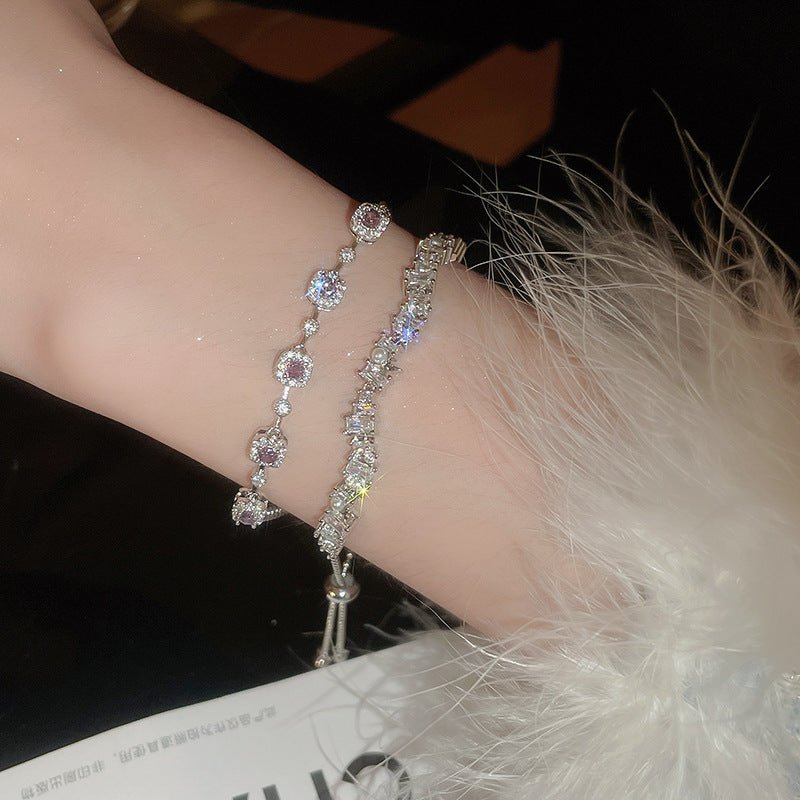 Zircon Pearl Adjustable Bracelet – Vintage Style, Luxury Fashion for Women - STAR8S