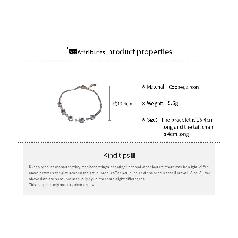 zircon pearl adjustable bracelet – vintage style, luxury fashion for women - star8s