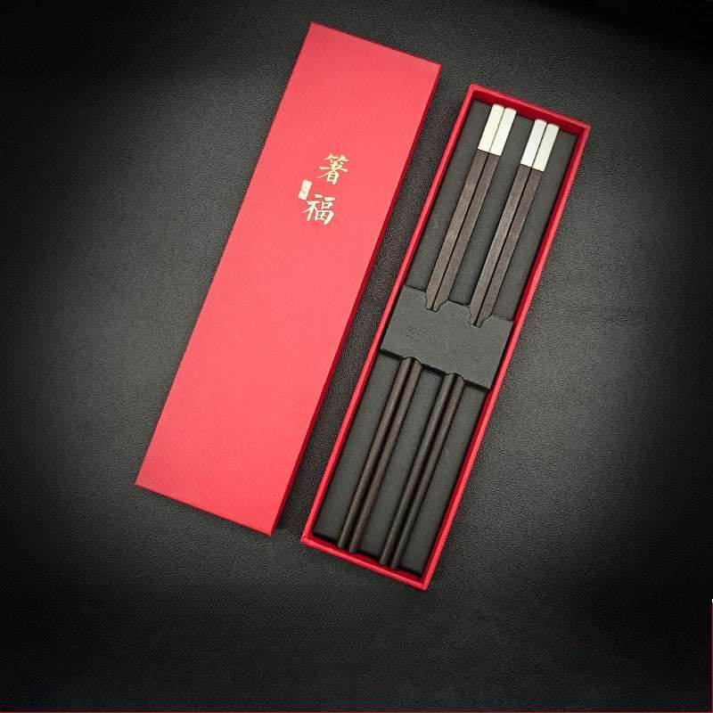 Zitan Silver Plated Chopsticks Ideal for Business Home and Gifting Customization - STAR8S