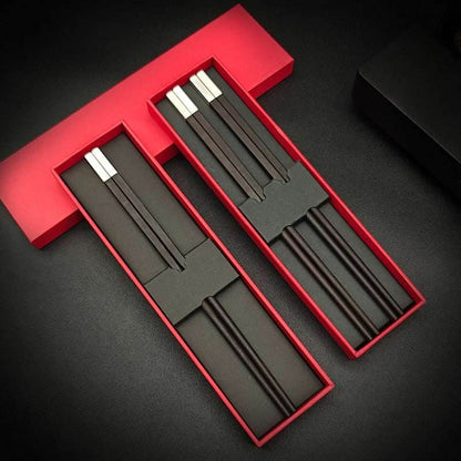 Zitan Silver Plated Chopsticks Ideal for Business Home and Gifting Customization - STAR8S