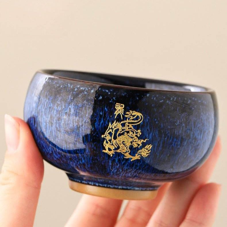 Zodiac Jianzhan Tea Cups – Kiln - Transformed Craft, Daily Tea Rituals Stress Relief & Connoisseur Prestige - STAR8S